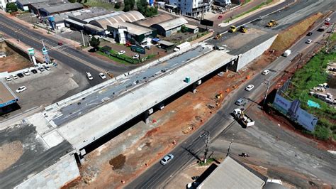 Chapecó Obras do Elevado da Bandeira já estão 70 executadas Confira