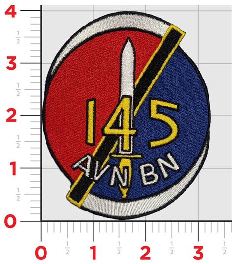 Official Us Army 145th Old Warriors Aviation Battalion Patch