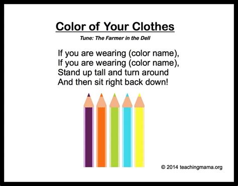 10 Preschool Songs About Colors