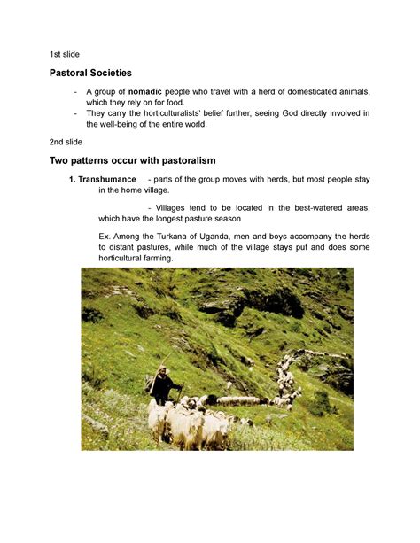 Pastoral societies - 1st slide Pastoral Societies A group of nomadic ...