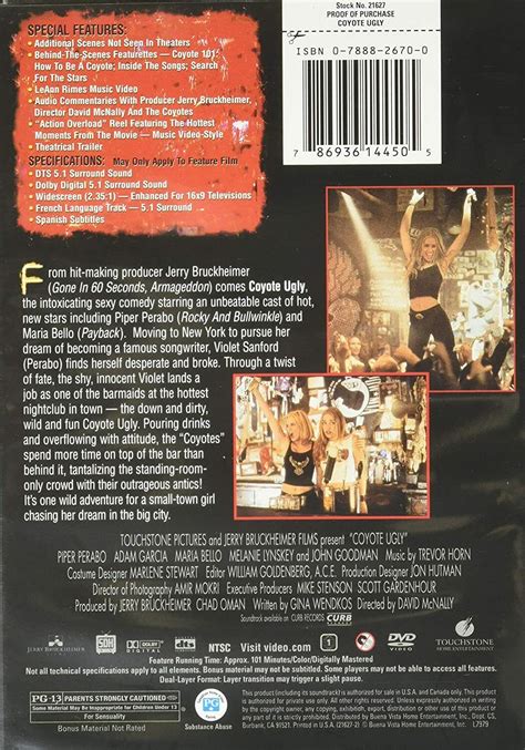 Coyote Ugly Piper Perabo Adam Garcia Maria Bello Melanie Lynskey