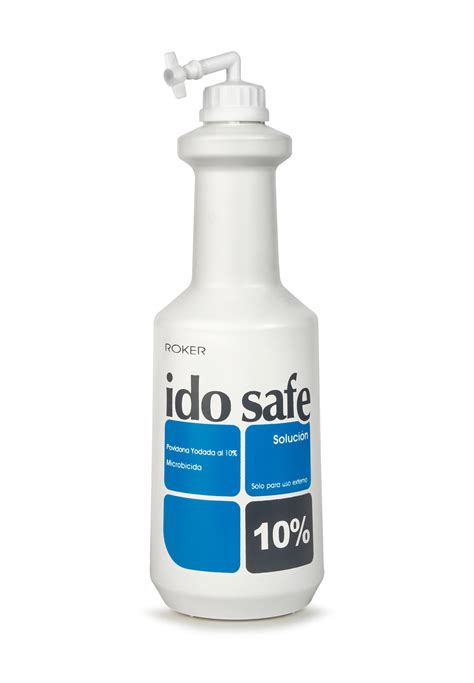 IDO SAFE 10 SOLUCIÓN Povidona Yodada al 10 Antiséptico ROKER