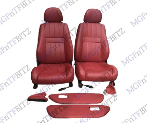 Mg Red Leather Seats Mgf Mg Tf Le With Matching Door Inserts