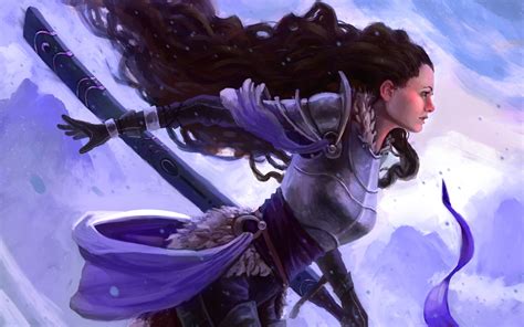 Female knight illustration, artwork, fantasy art HD wallpaper ...