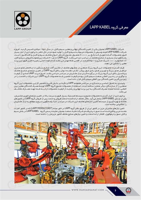 شرکت LAPP KABEL آلمان را بیشتر بشناسیم