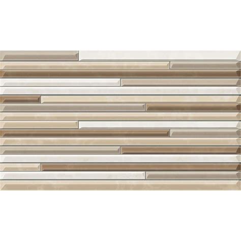 Piso Cerâmico Karina Linea Beige HD 37212 Brilhante Bold 32x57cm Cx 2 00m²