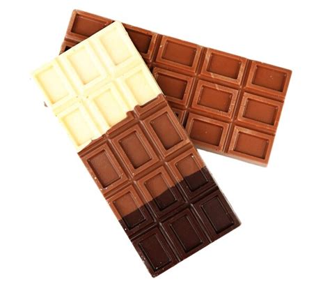 Premium Photo Chocolate Bars Isolated On White