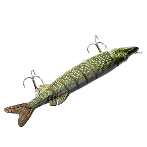 Cm G Lifelike Multi Jointed Segement Pike Muskie Fishing Lure