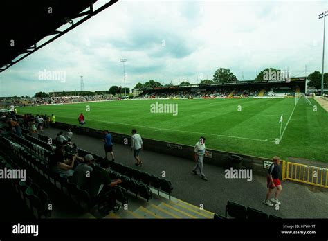 Huish Park Football Ground Yeovil Town Fc 26 July 1998 Stock Photo Alamy