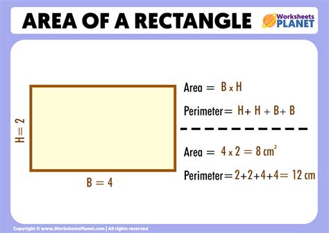 Area Of Square And Rectangle Worksheet