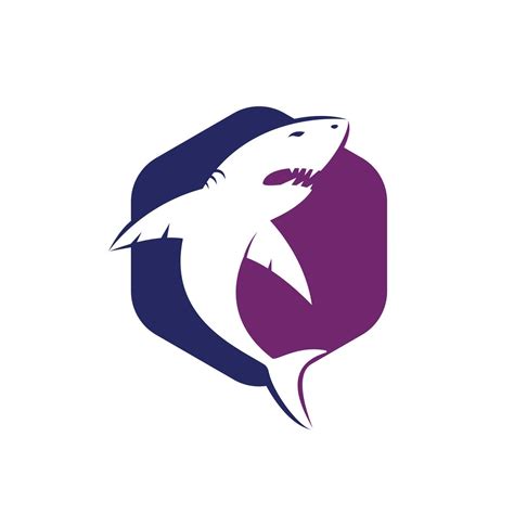 Shark vector logo design. Creative shark icon vector design template ...