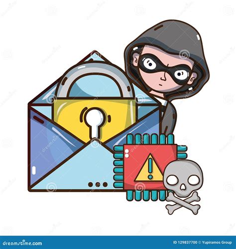 Hacker Cartoon Series Vector Illustration 11785452