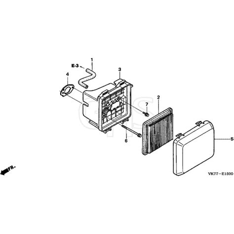 Honda HRX426C QXE MATF 1030001 Air Cleaner Diagram GHS