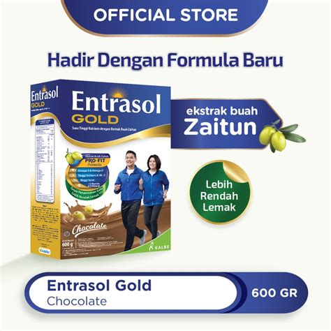 Jual ENTRASOL GOLD 580GR SUSU TINGGI KALSIUM RASA VANILLA COKLAT