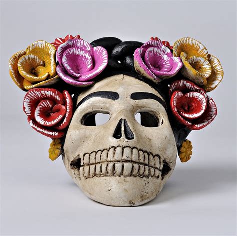 Day of the Dead Skull Candle Holder Frida - Etsy