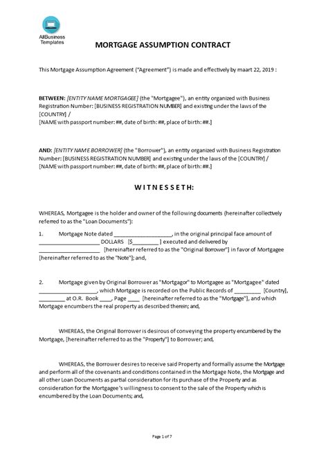 Notarized Deed Of Sale With Assumption Of Car Mortgage Templates Sample Printables