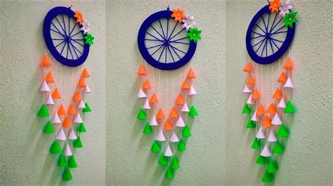 Independence Day Craft Wall Hanging Diy Tricolor Independence Day