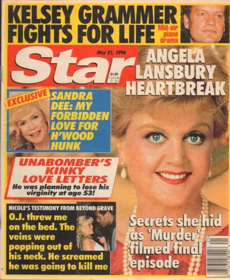 May 21 1996 Star Vintage Tabloid Magazine Angela Lansbury Sandra Dee £984 Picclick Uk