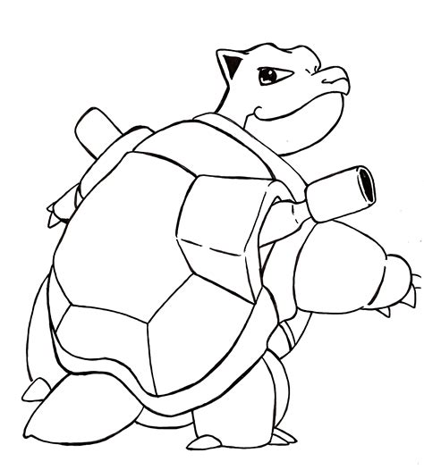 Free Blastoise Coloring Pages Collection Free Pokemon Coloring Pages