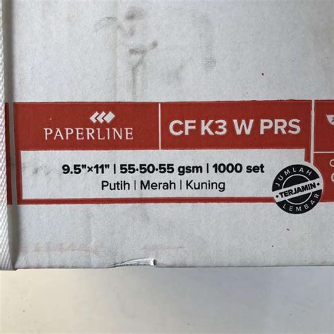 Jual Continuous Form 3 Ply Prs Kertas Komputer Paperline K3 Prs Di