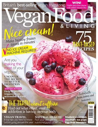 Vegan Food And Living Magazine Vegan Food And Living August Subscriptions