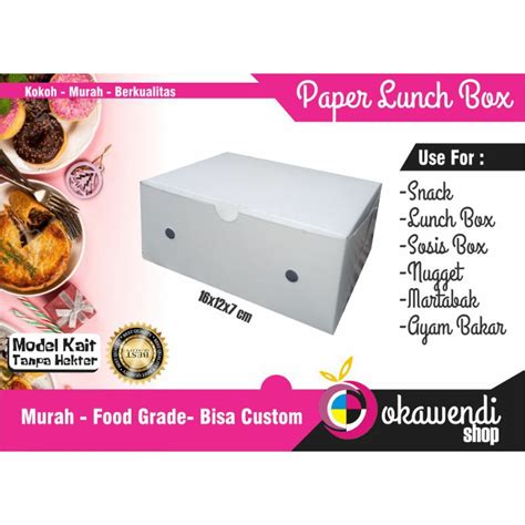 Jual Dus Kemasan Paper Lunch Box Dus Makanan Dus Nasi Kardus Makanan