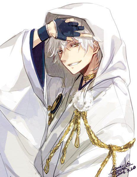 Anime Boy With White Hair And Yellow Eyes Select From A Wide Range Of