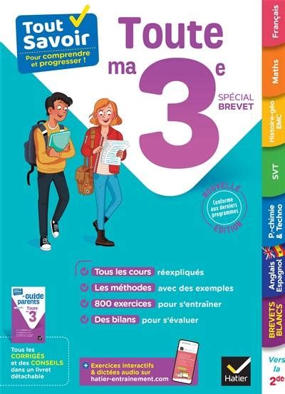 Livre Toute Ma E Sp Cial Brevet Tout Savoir Pour Comprendre Et