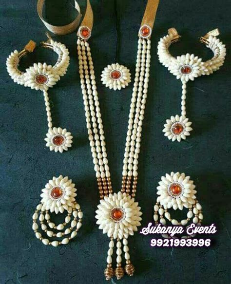 Real Flower Jewellery For Haldi Floral Jewellery Online NANDINI EVENTS