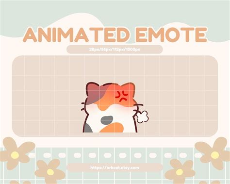 Angry Calico Cat Emote Animated Furious Cat Reaction For Twitch