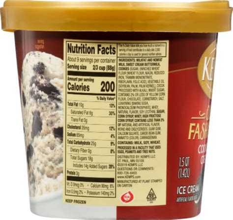 Kemps Old Fashioned Cookies Cream Ice Cream Tub Oz Kroger