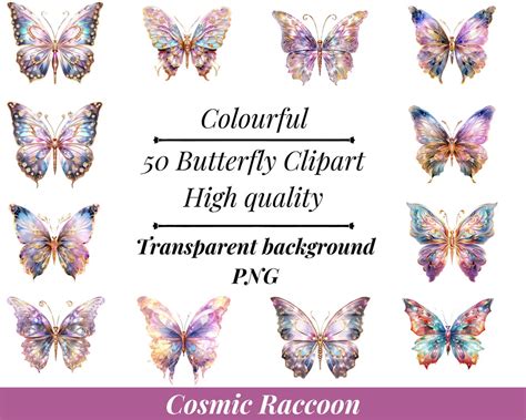 Colorful Butterfly Dpi Butterfly Clipart Png Commercial