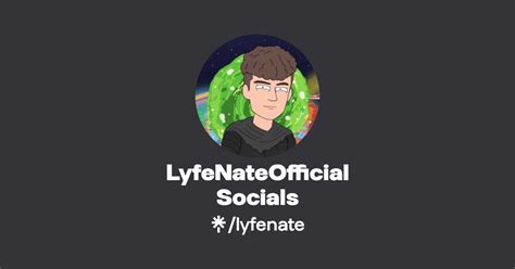 LyfeNateOfficial Socials Instagram TikTok Twitch Linktree