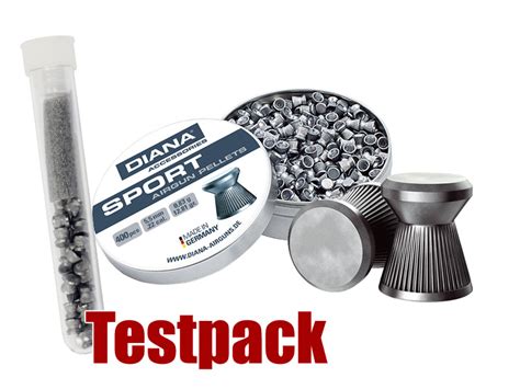 Testpack Diana Sport Diabolo Flachkopf Geriffelt 0 89 G