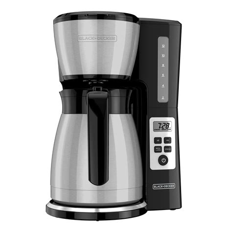 BLACK+DECKER 12-Cup Thermal Programmable Coffeemaker CM2046S, Silver/Black - Walmart.com