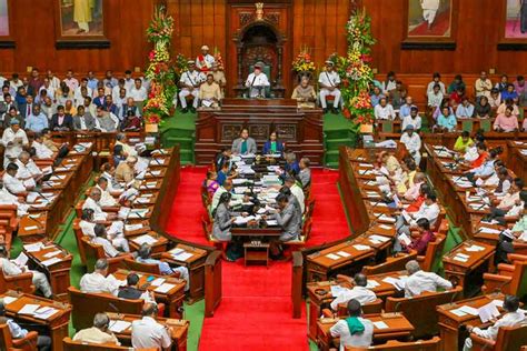 Karnataka Assemby Adjourns Following Bjp Protests Over Failure Of