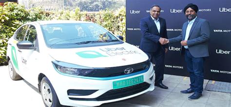 Tata Motors Uber Sign Indias Biggest Electric Vehicle Deal 25 000 Evs