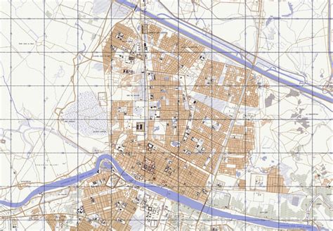 An Nasiriyah, Iraq Topographical Map – Battle Archives