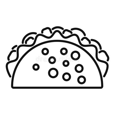 Cute Taco Icon Stock Illustrations Cute Taco Icon Stock