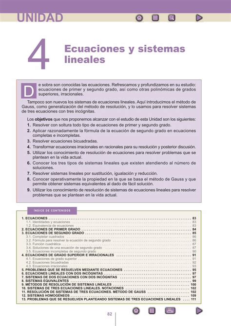 PDF UNIDAD 4 Lineales Adistanciaginer 2012 10 11 ECUACIONES Y