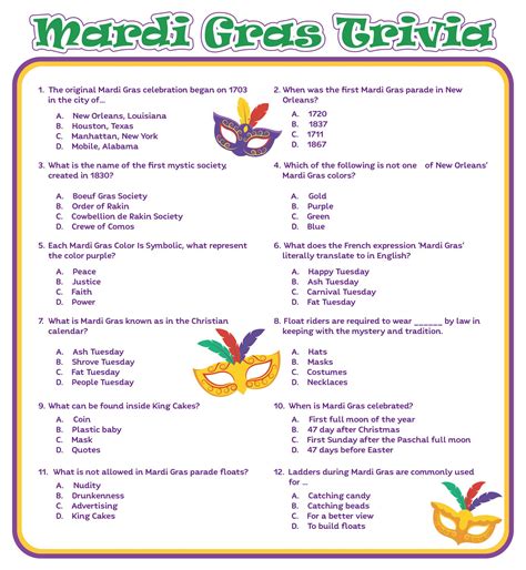 Mardi Gras Trivia And Answers