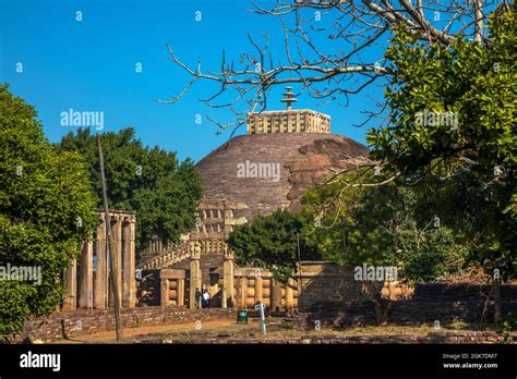 Sanchi Stupa Is A Buddhist Complex Famous For Its Great Stupa On A