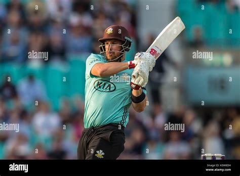 London, UK. 25th Aug, 2017. Aaron Finch batting for Surrey against ...