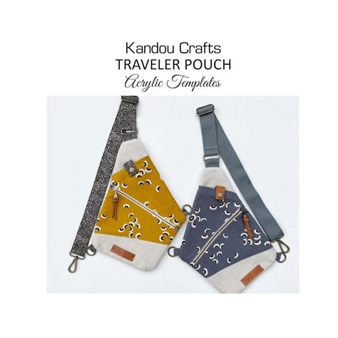 Traveler Pouch By Kandou Crafts Acrylic Templates Us Made And Etsy