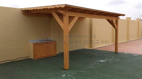 Pérgola Adosada A Pared Casas Naturales