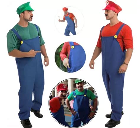 Fantasia Mario Bros Adulto Masculino Entrega Rápida Premium