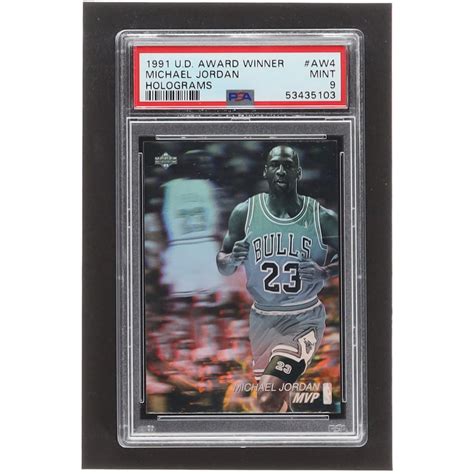 Michael Jordan Upper Deck Award Winner Holograms Aw Mvp Psa