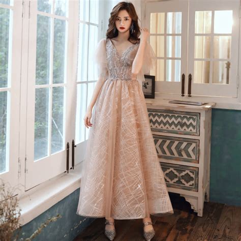 Eaglely Luxury High End Banquet Long Evening Dress For Women Elegant