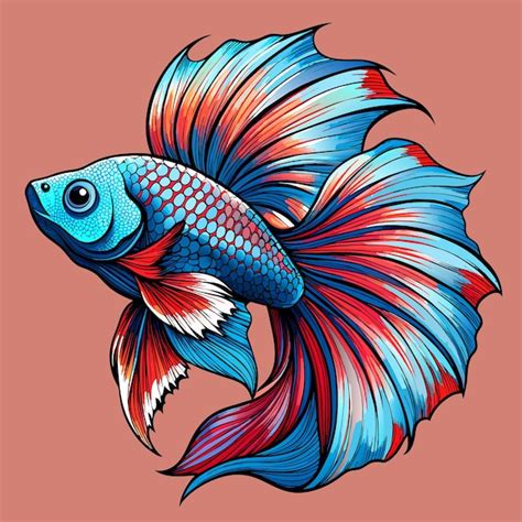 Premium Vector Colorful Betta Fish Vector Graphic For Whatsapp Stickers