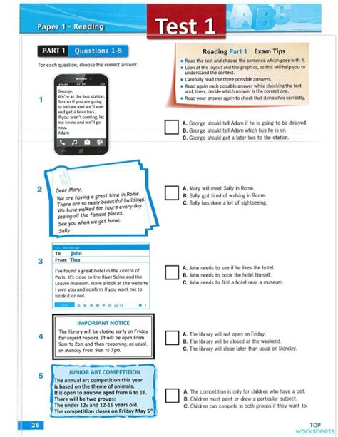 B1 Simply Test 1 Interactive Worksheet Topworksheets